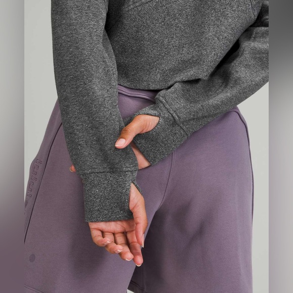 NEW Lululemon Scuba Oversized Full Zip Cropped Activewear Yoga Fall Cozy Hoodie - Picture 5 of 15